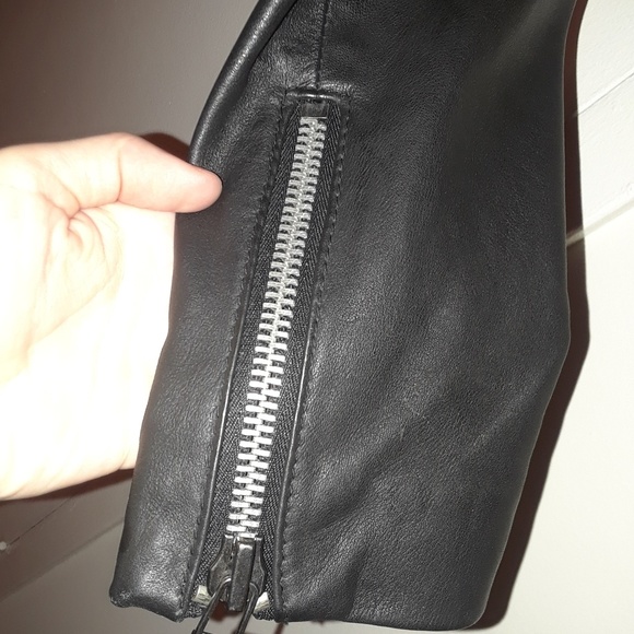 Mango leather jacket - Picture 4 of 7